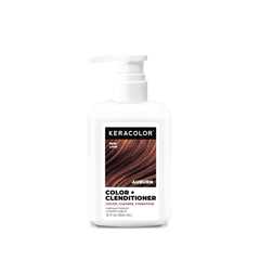 Keracolor Color + Clenditioner bottle for auburn hair on a white background